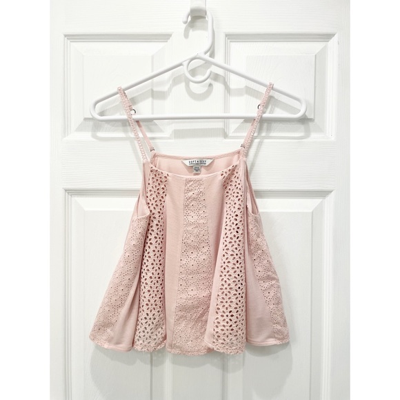 American Eagle Outfitters Soft and Sexy Eyelet Tank Top - Picture 1 of 16